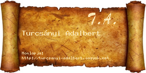 Turcsányi Adalbert névjegykártya